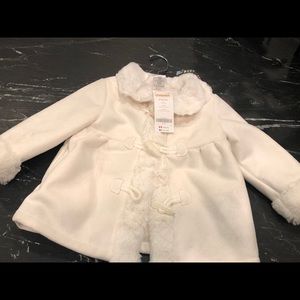 NWT Gymboree white jacket size 12-24 mos.